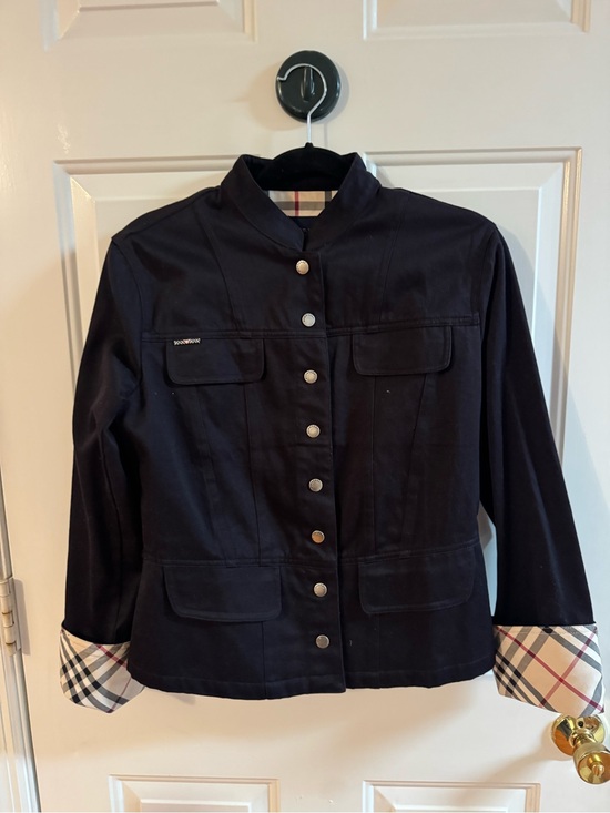 Burberry Jackets & Blazers - Burberry Black Military-Style Jacket Womens XL